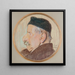 Portrait af Kazimierz Stankiewicz, kunstnerens onkel - Stanisław Wyspiański — indrammet kunstværk på væggen