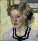 Portrait af Mina Hasch - Leo Putz — visning af kunstværket