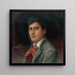 Portrait af Ren Alexandre 1885-1946, medlem af Comédie-Française i rollen som Tascheron de La Brebis perdue - Louis Douard Fournier — indrammet kunstværk på væggen