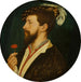 Portrait af Simon George de Cornouailles - Hans Holbein den Yngre — vist i et interiør