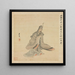 Portrait af Tao Yuanming - Chen Hongshou — indrammet kunstværk på væggen