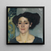 Portræt af dame - Leo Putz — indrammet kunstværk på væggen