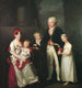 Portrait af familien af købmanden fra Lübeck Marc André Souchay 1759-1814, hans kone Cornelia 1765-1838 og deres børn - Friedrich Carl Gröger — visning af kunstværket