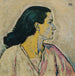 Portrait af kvinde i profil - Koloman Moser — visning af kunstværket