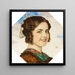 Portrait af pigen Mary - Franz von Stuck — indrammet kunstværk på væggen