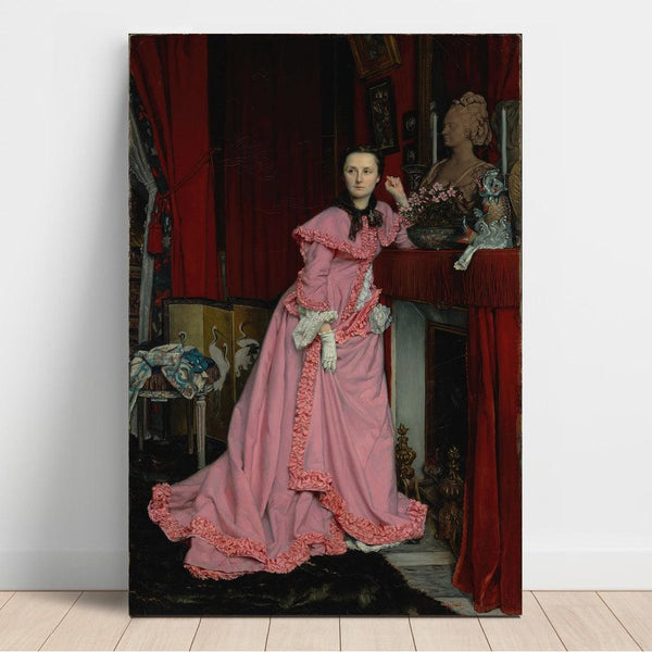 Reproduktion af maleriet Portræt af marquise de Miramon, født Thérèse Feuillant - James Tissot