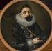 Portraitmaleri af Johann Christoph Oelhofen - Lorenz Strauch — vist i et interiør