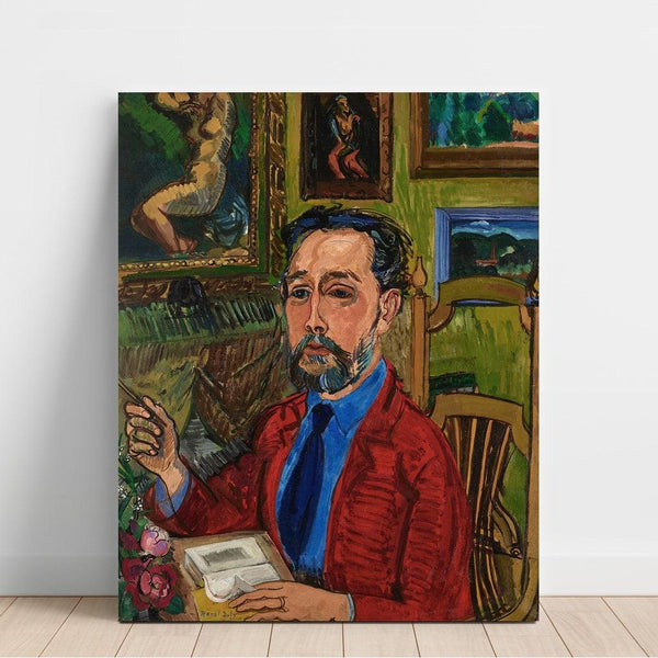 Reproduktion af maleriet Portraitmaleri af poeten Joachim Gasquet - Raoul Dufy