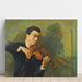 Reproduktion af maleriet Portrait af violinisten Milstein - Moïse Kisling