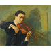 Reproduktion af maleriet Portrait af violinisten Milstein - Moïse Kisling