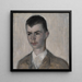 Portrait af kunstnerens bror Svend Hammershøi - Vilhelm Hammershøi — indrammet kunstværk på væggen