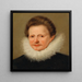 Portrait af dværgen fra Farnèse-hofet Giangiovetta - Johann Gersmueter — indrammet kunstværk på væggen