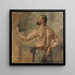 Portrait af skulptøren Friedrich - Lovis Corinth — indrammet kunstværk på væggen