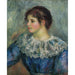 Reproduktion af maleriet Portrætmaleri af en ung pige i profil - Pierre-Auguste Renoir
