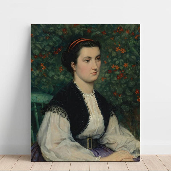 Reproduktion af maleriet Portrait of a Lady - James Tissot