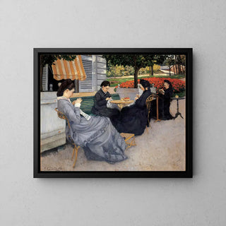 Portrætter på landet - Gustave Caillebotte | Kunsttryk Maleri Vægdekoration plakat kopi