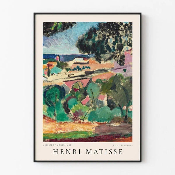 Poster “Paysage de Collioure" af Henri Matisse