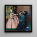 Poupée blanche - Leo Putz — indrammet kunstværk på væggen