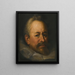 Portrait af Barthélemy Spranger 1546-1611 - Pragskolen — indrammet kunstværk på væggen