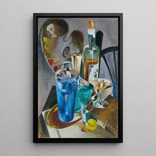 La table de l'artiste - Preston Dickinson — indrammet kunstværk på væggen