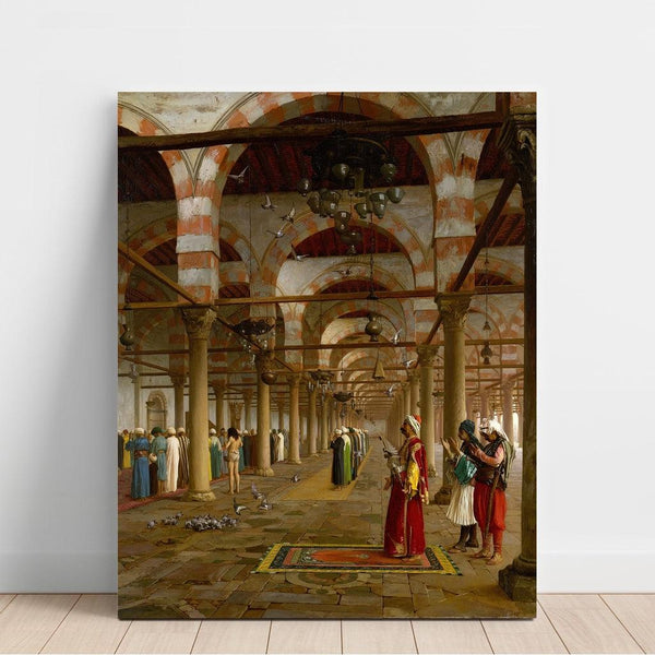 Reproduktion af maleriet Bøn i moskéen - Jean-Léon Gérôme
