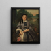 Portrait af Mme Elvira Lavalleja de Calzadilla - Prilidiano Pueyrredón — indrammet kunstværk på væggen