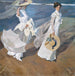 Promenade ved havkanten - Joaquín Sorolla — visning af kunstværket