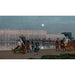 Reproduktion af maleriet af Promenade de la Cour i Versailles' haver - Jean-Léon Gérôme