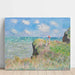 Reproduktion af maleriet af Promenade sur la falaise, Pourville af Claude Monet
