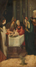 Circoncision du Christ, panneau gauche d'un retable - Pseudo Jan Wellens de Cock — visning af kunstværket