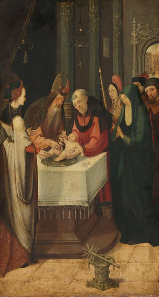 Pseudo Jan Wellens de Cock - Circumcision of Christ Left Wing of an Altarpiece.webp