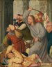 Le Christ jager pengevekslerne ud af Templet - Quentin Massys — visning af kunstværket