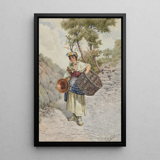 R Gigli - Peasant Girl on a Stony Road.webp