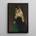 Portrait de femme - R. Max Seemann — indrammet kunstværk på væggen