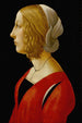 Portrait af en ung kvinde - Raffaellino del Garbo — visning af kunstværket