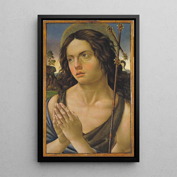 Saint Jean-Baptiste - Raffaellino del Garbo — indrammet kunstværk på væggen