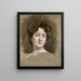 En ung skønhed - Raimundo de Madrazo y Garreta — indrammet kunstværk på væggen