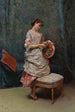 Aline med hat - Raimundo de Madrazo y Garreta — visning af kunstværket