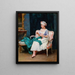 Aline - Raimundo de Madrazo y Garreta — indrammet kunstværk på væggen
