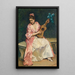 Aline med guitar - Raimundo de Madrazo y Garreta — indrammet kunstværk på væggen