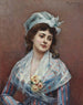 Kontemplation - Raimundo de Madrazo y Garreta — visning af kunstværket