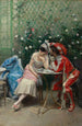 Mascarade - Raimundo de Madrazo y Garreta — visning af kunstværket