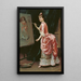 Raimundo de Madrazo y Garreta - Modellende maleri, der laver sjov — indrammet kunstværk på væggen