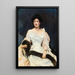 Portrait af en dame - Raimundo de Madrazo y Garreta — indrammet kunstværk på væggen