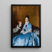 Portrait af fru Clotilde de Cándamo og hendes søn Carlos - Raimundo de Madrazo y Garreta — indrammet kunstværk på væggen
