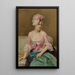 Portrait af Aline Mason - Raimundo de Madrazo y Garreta — indrammet kunstværk på væggen