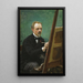 Portrait af Federico de Madrazo, der maler - Raimundo de Madrazo y Garreta — indrammet kunstværk på væggen