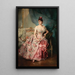 Portrait af en dame - Raimundo de Madrazo y Garreta — indrammet kunstværk på væggen