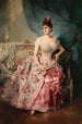Portrait af en dame - Raimundo de Madrazo y Garreta — visning af kunstværket
