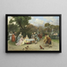 Prinsesse i haverne i Versailles - Raimundo de Madrazo y Garreta — indrammet kunstværk på væggen